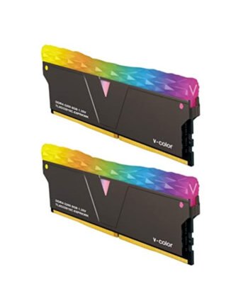 V-Color Prism Pro RGB Kit 16GB 3200MHz (2x8) DDR4 Desktop Memory Ram - Jet Black